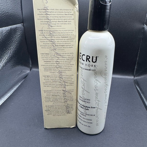 NIB ECRU Sea Clean Shampoo Full Size 8 fl oz- BOX HAS DAMAGE- bottle dent - Picture 6 of 10